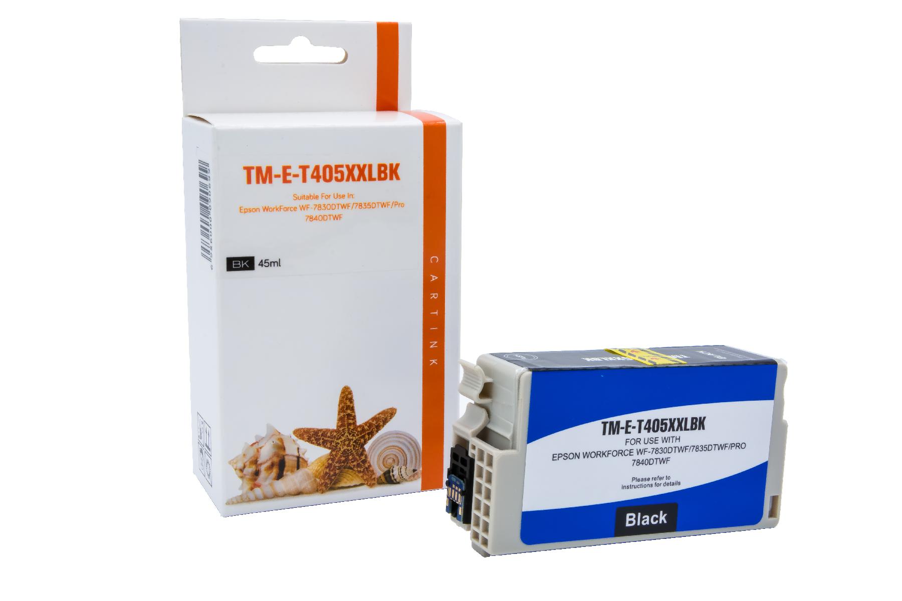 T405XXLBK alternativ Seestern Tinte black für Ep / C13T02J14010 / 2200 Seiten