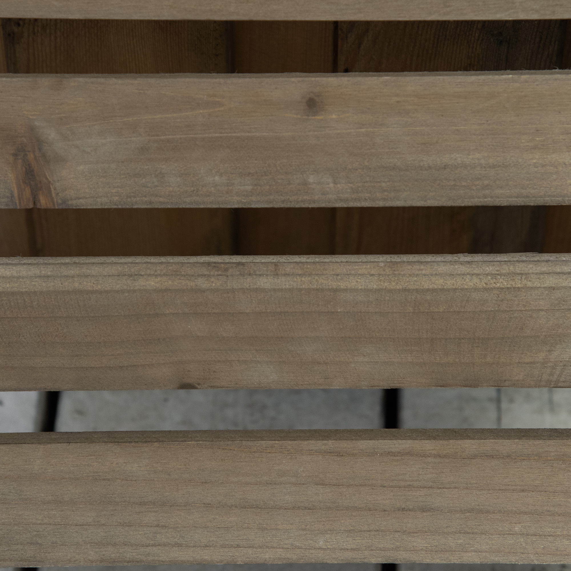 2er-Set rollende Pflanzenständer, Massivholz, 4 Rollen mit Bremsen, 30 cm x 30 cm x 7 cm, Braun + Schwarz