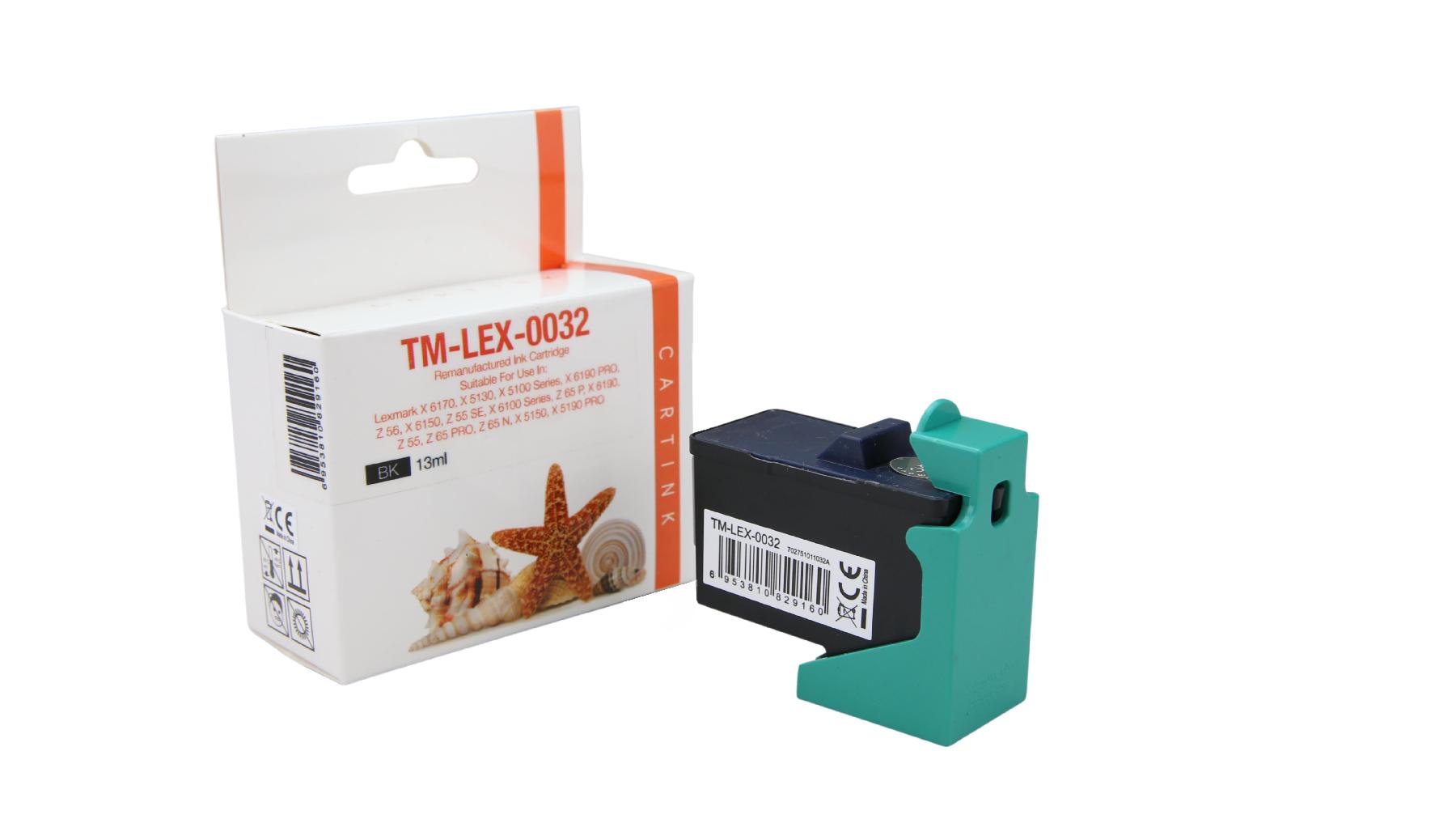 0032 Refill Tinte black für Lexmark / 18L0032 /LEX82 / 13