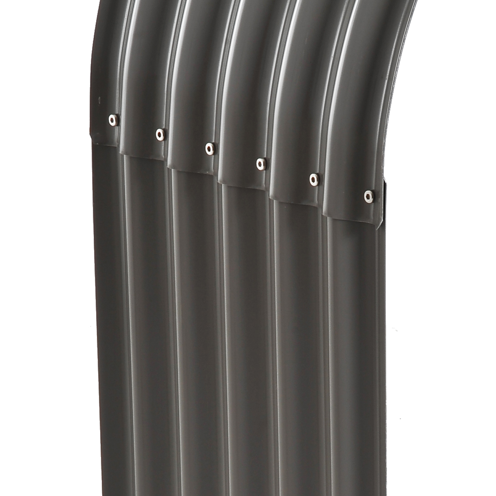 Brennholzregal Holzregal, wetterbeständig, Stahl,  212 cm x 46 cm x 112 cm, Grau