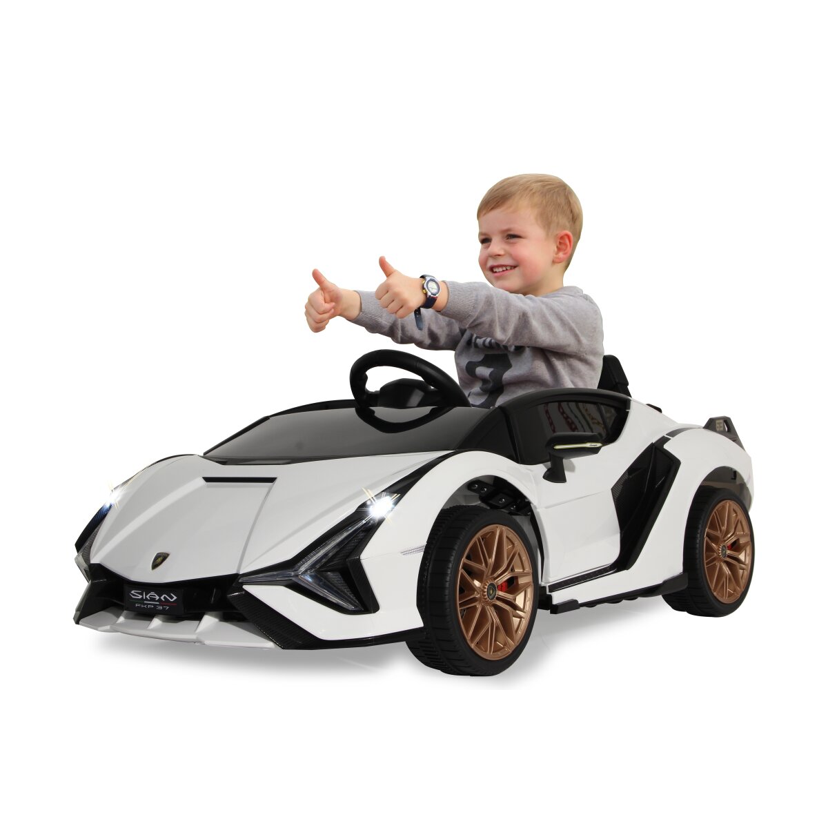 Kinderfahrzeug Lamborghini Sián FKP 37 weiß
