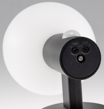LED Wandleuchte "LAMU" mit PIR-Sensor, IP65, 15W, schwarz, 4000k / neutralweiß