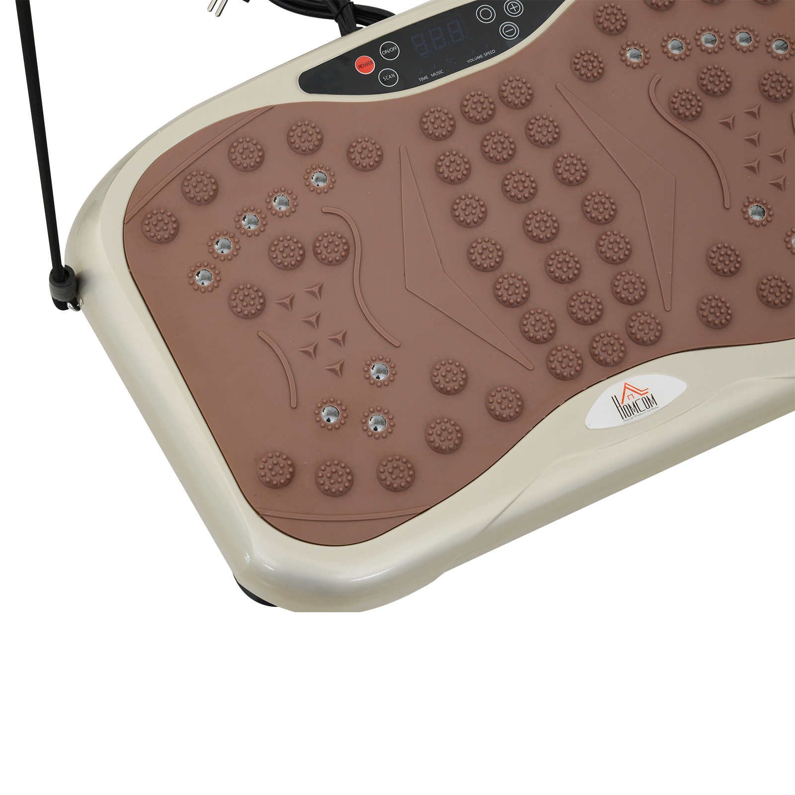 Vibrationsplatte Vibrationstrainer Vibrationsgerät Fitnesstrainer LED-Anzeige USB-Lautsprecher Trainingsbänder Fernbedienung