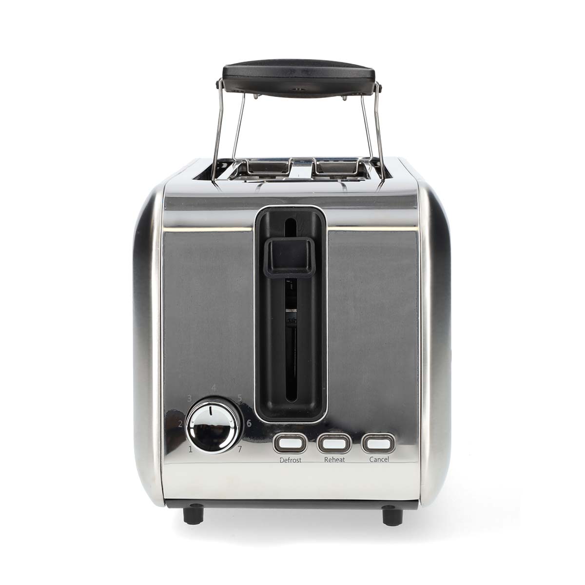 Toaster | 4 Brotscheiben | 2 Lange Schlitze | Bräunungsstufen: 7 | Auftaufunktion | Aluminium / Silber