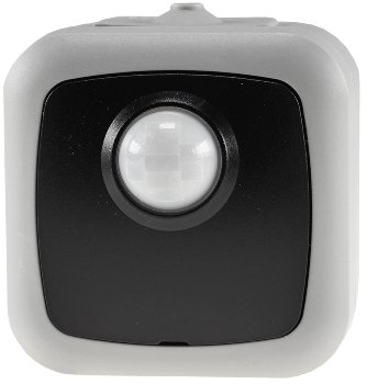 Feuchtraum PIR Bewegungsmelder, IP54, 250V~, 2-500W, inkl. AP-Rahmen, grau