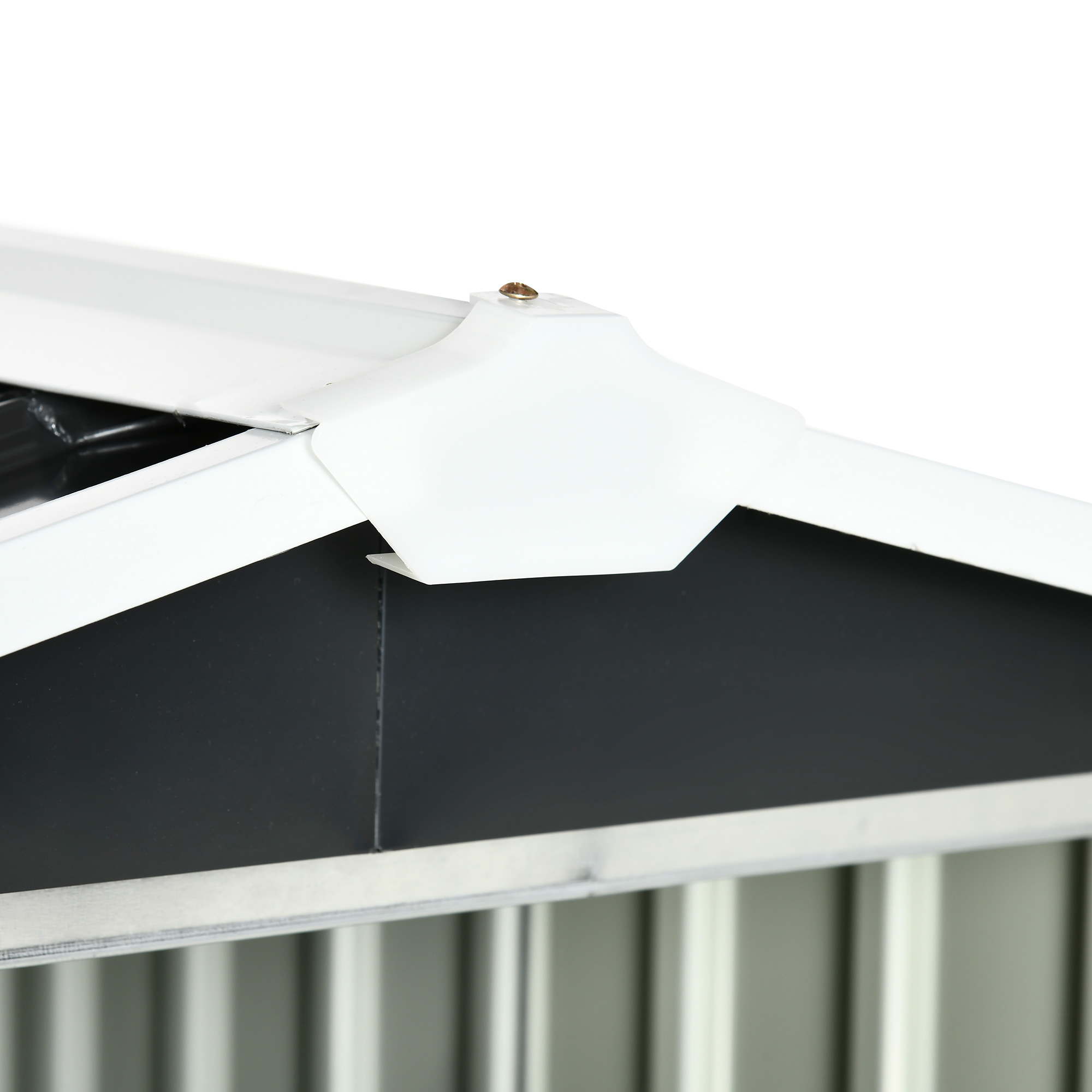 Metallschuppen für Rasenmähroboter, rostfrei, 86 x 100 x 63cm, Dunkelgrau