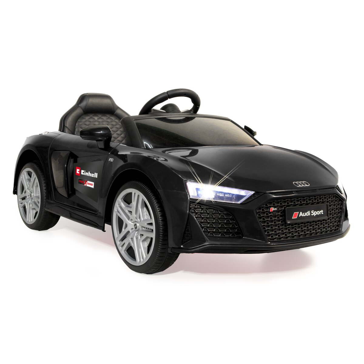 Kinderfahrzeug Audi R8 Spyder 18V schwarz Einhell Power X-Change inkl. Starter Set