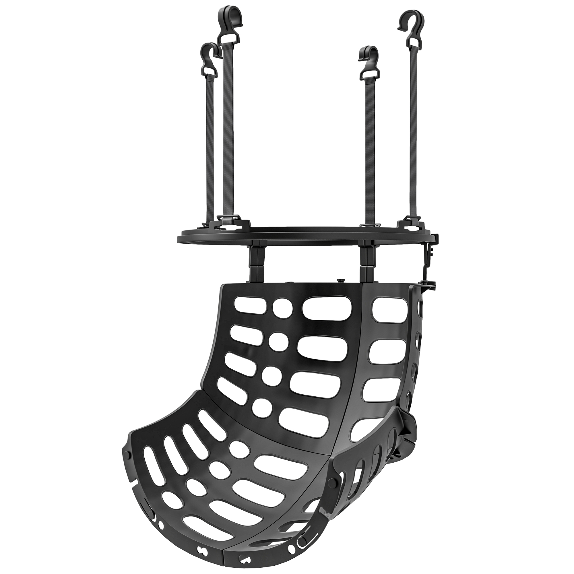 Basketball-Rebounder, höhenverstellbar, 360° drehbar, Kunststoff, 35,6L x 35,6B x 75,5H cm, Schwarz