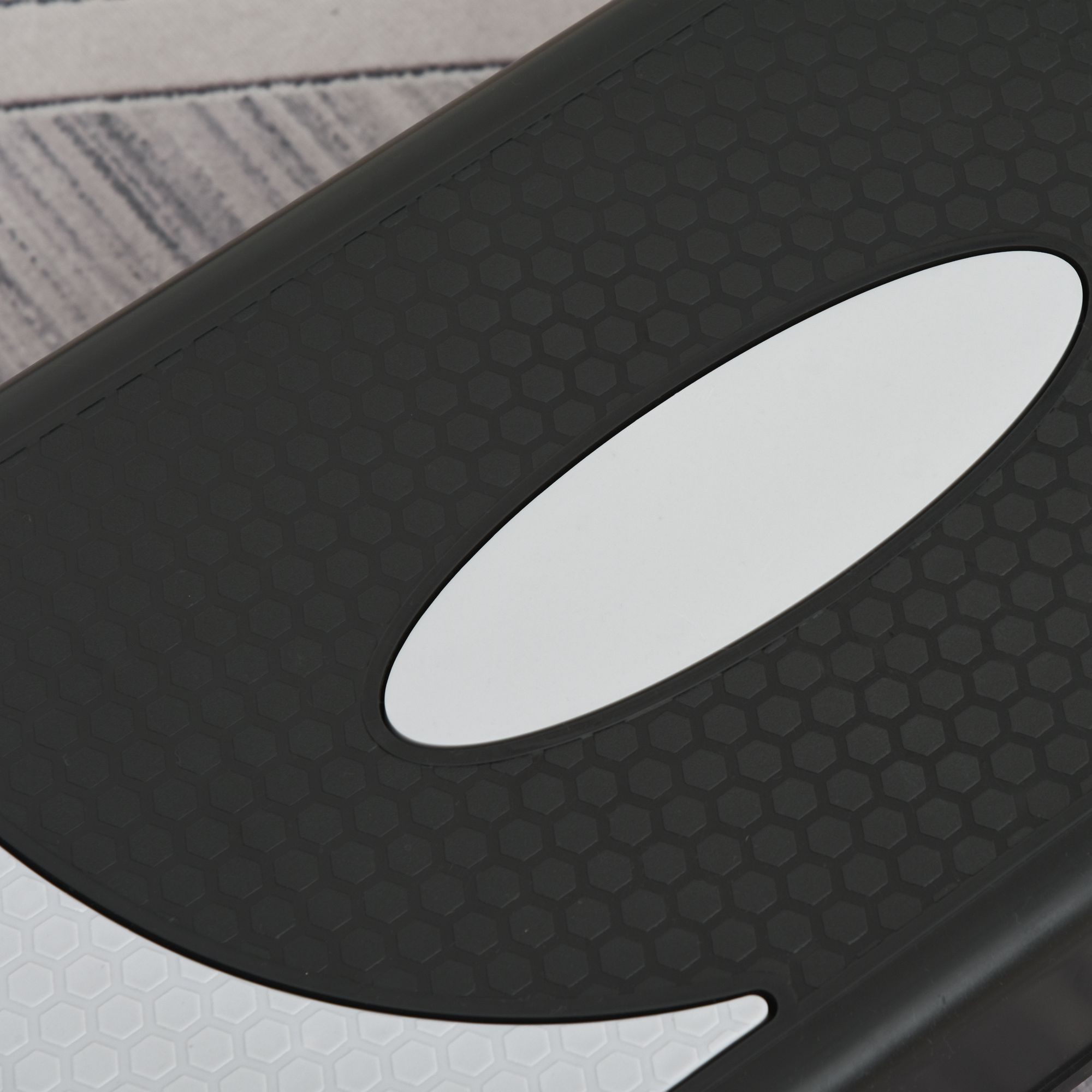 Aerobic-Stepper 3-stufig höhenverstellbar 80 x 31 x 20 cm Schwarz+Grau