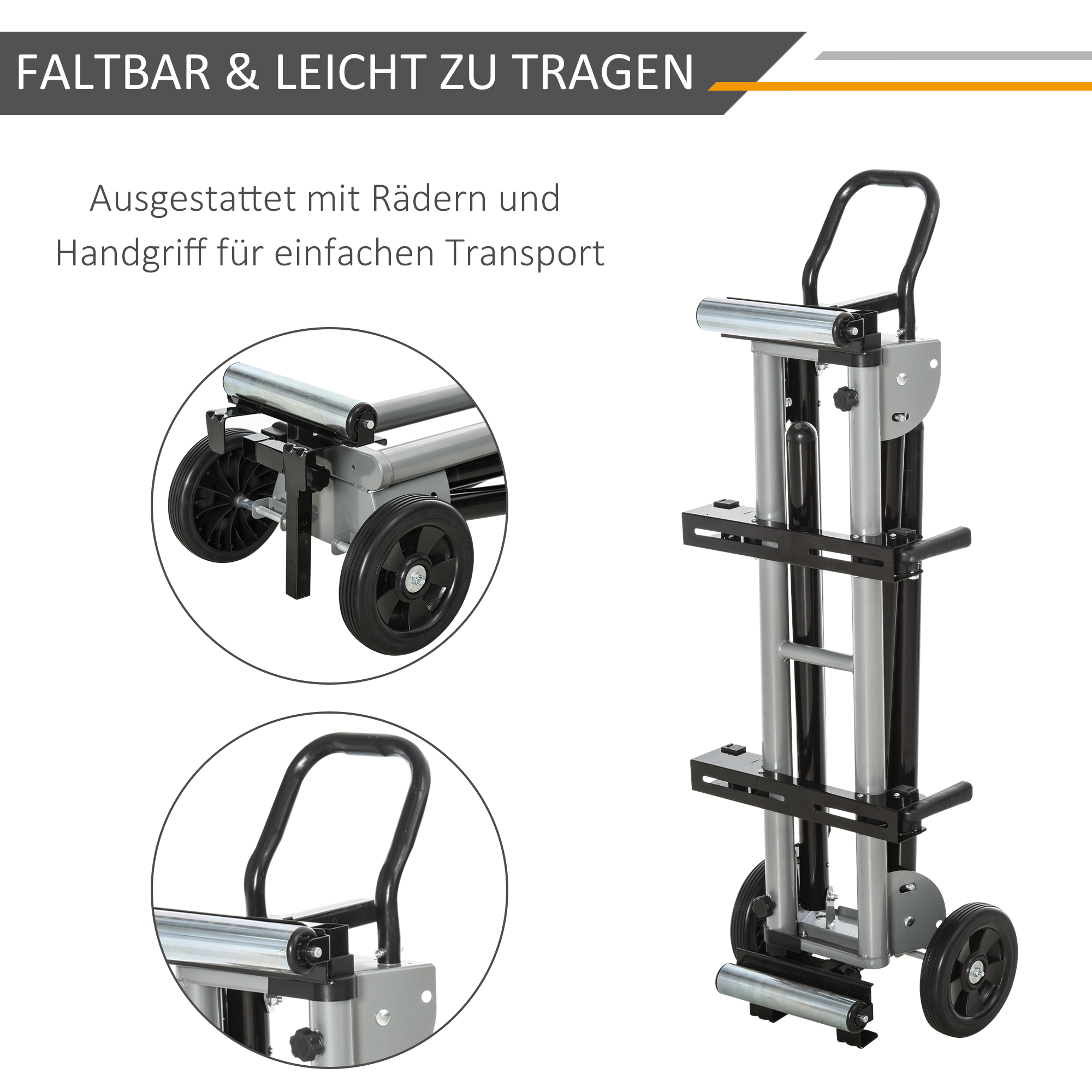 Untergestell für Kappsägen Arbeitstisch für Kapp- und Gehrungssägen Sägengestell Kappsäge Stahl Schwarz+Silber Seitenverlängerung 123,5-245 cm