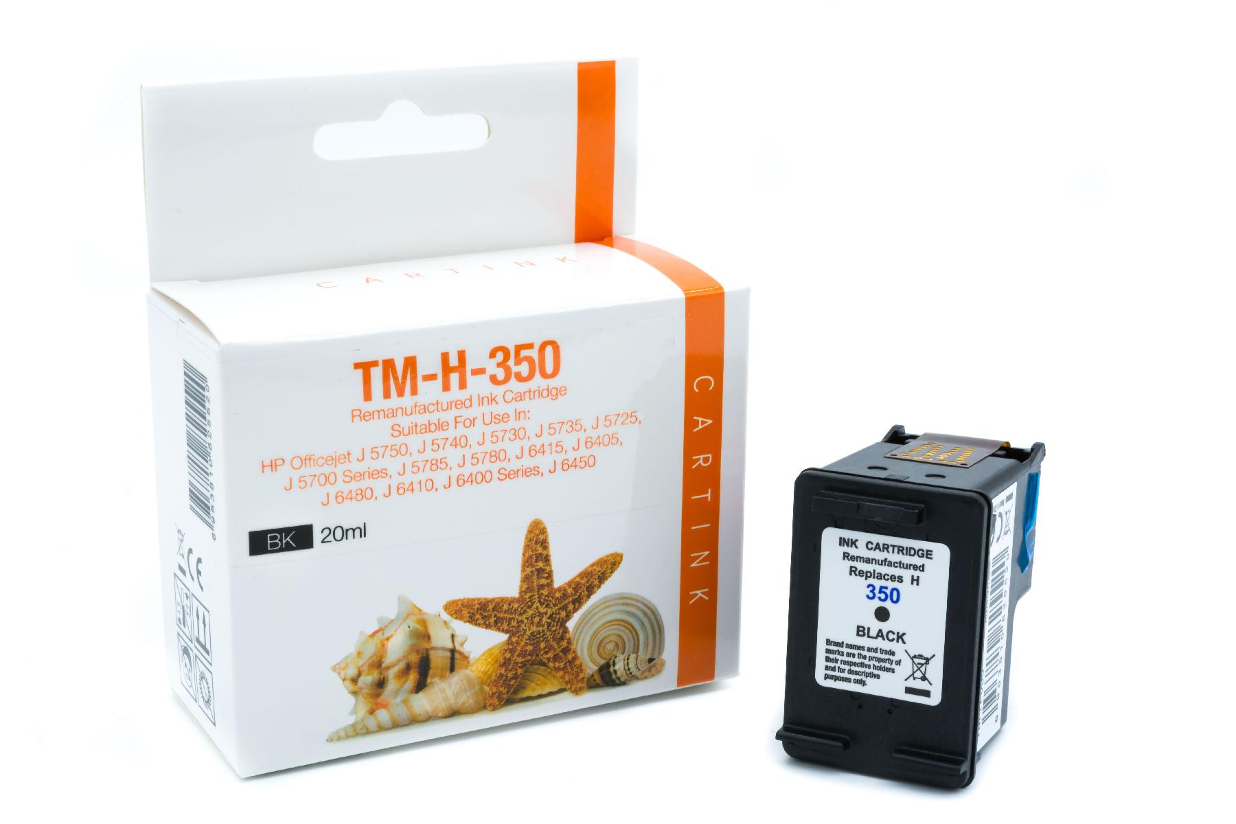 350HC Refill Tinte black für HP / CB335EE / 20ml