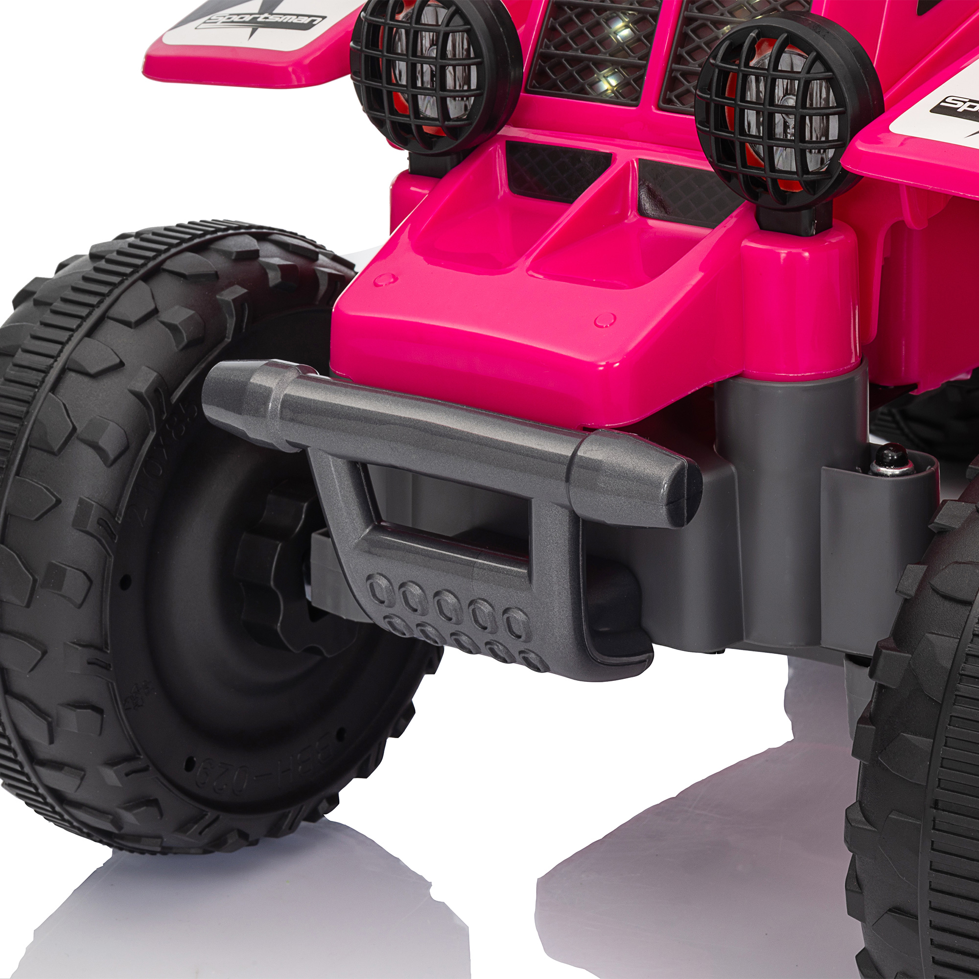 Kinderquad, batteriebetrieben, fährt vorwärts und rückwärts, LED-Lichter, 18-36 Monate, Rosa
