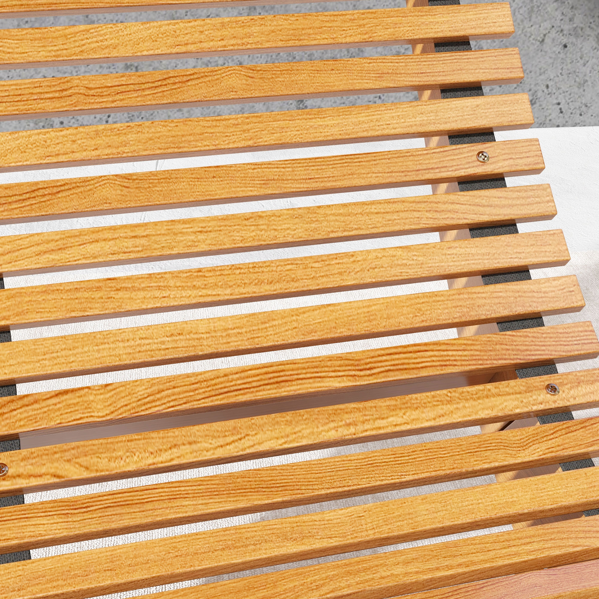 Outdoor Schaukelstuhl, Hochlehner, einstellbare Basis, Kiefernholz, 130 x 60 x 60cm, Hellbraun