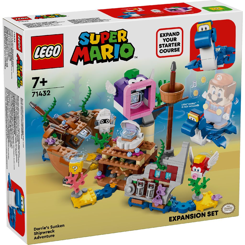 LEGO® 71432 - Super Mario Dorrie und das versunkene Schiff - Erweiterungsset (500 Teile)