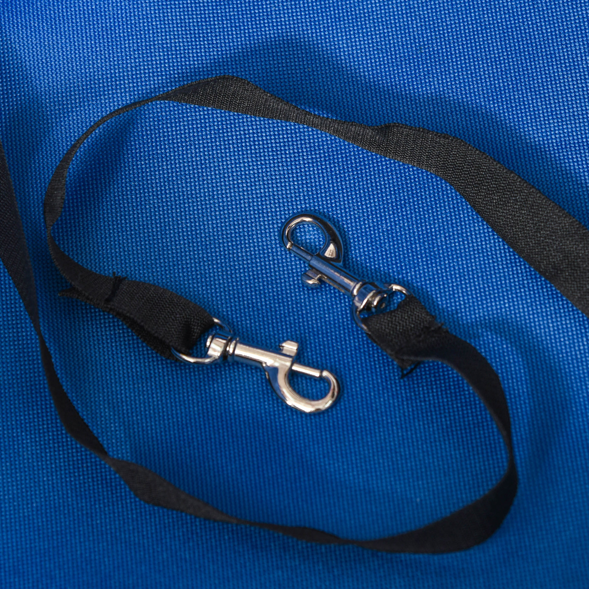 Hundebuggy Hundewagen bis 4 kg Klappbar Netzfenster Bodenkorb Becherhalter abnehmbares Dach blau 67 x 45 x 96 cm