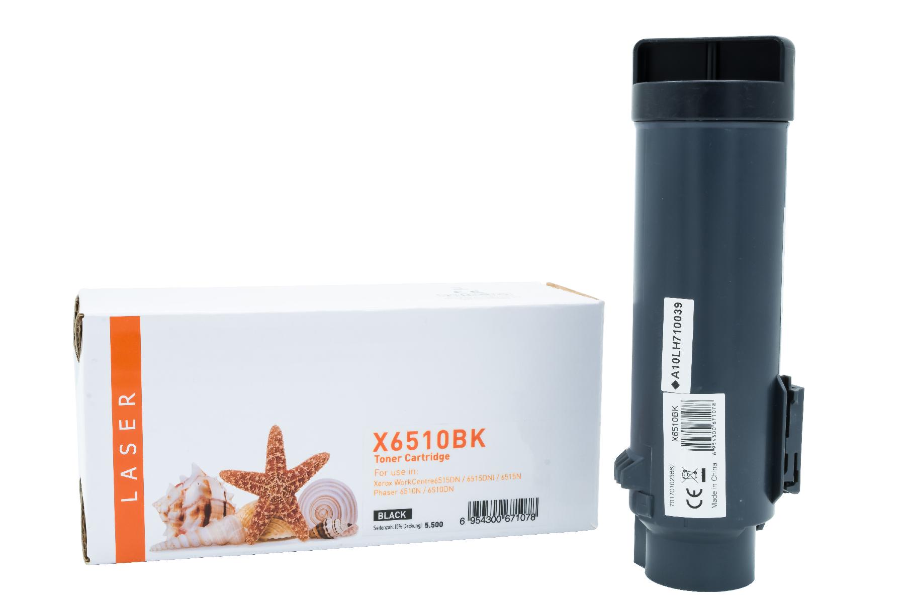 PHASER6510BKHC alternativ Toner schwarz für Xerox / 106R03480 / 5.500 Seiten