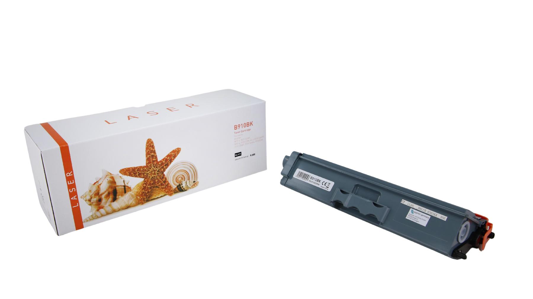 TN910schwarz alternativ Toner schwarz für Brother / TN910schwarz / 9.000 Seiten