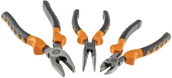 Zangen-Set "ProGrip", 3-teilig, Kombi / Spitzzange, Seitenschneider