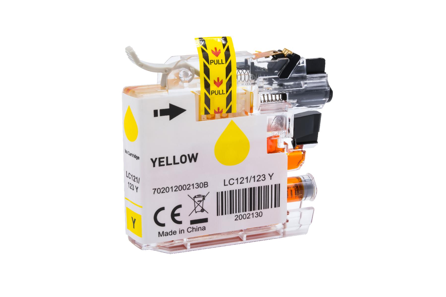 LC121/123XLY alternativ Tinte gelb für Brother / LC123Y / 10ml