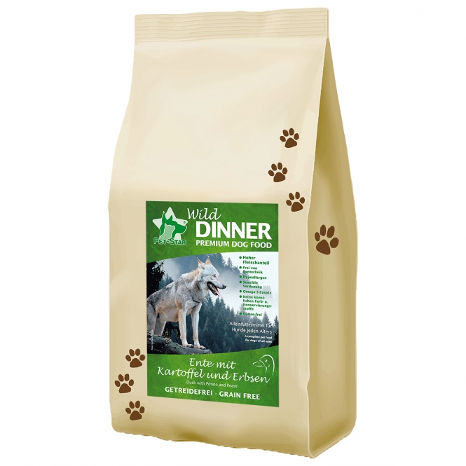 Wild Dinner Ente - Getreidefrei - 12 kg Wild Dinner Ente - Getreidefrei - 500 g