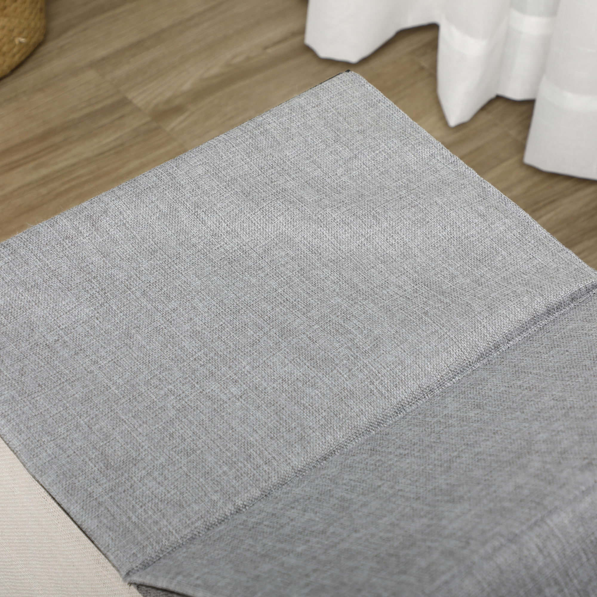 Katzenhaus mit Kratzfläche, inkl. Spielball, Katzenhöhle, 65 cm  x 41 cm x 45.5H cm, Braun + Weiß + Beige