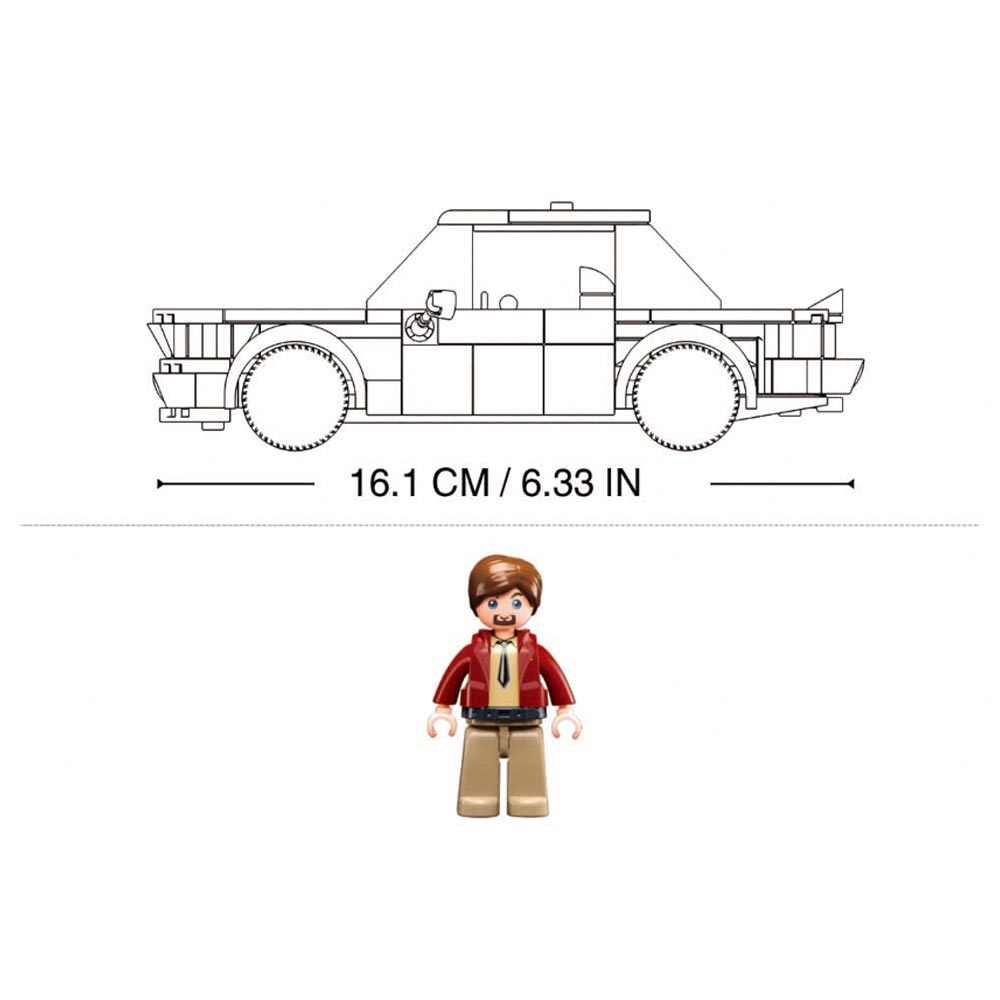 Sluban M38-B1126 - Model Bricks - Auto klassisch weiß