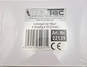 Lochsägen Set "Maxi" 16-teilig, 19 - 127mm, inkl. Transportkoffer
