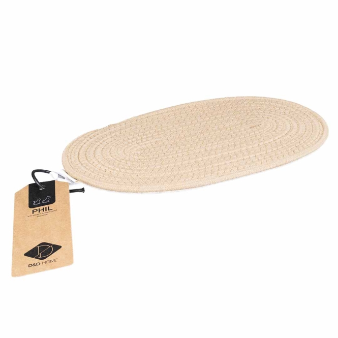 D&D Napfunterlage Phil - Beige - 55 x 32 cm