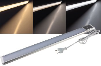 LED Unterbauleuchte "Comprido 600 CCT", 230V, 60cm, IR-Sensor, 3000k - 6500k LED Unterbauleuchte "Comprido 600 CCT", 230V, 60cm, IR-Sensor, 3000k - 6500k