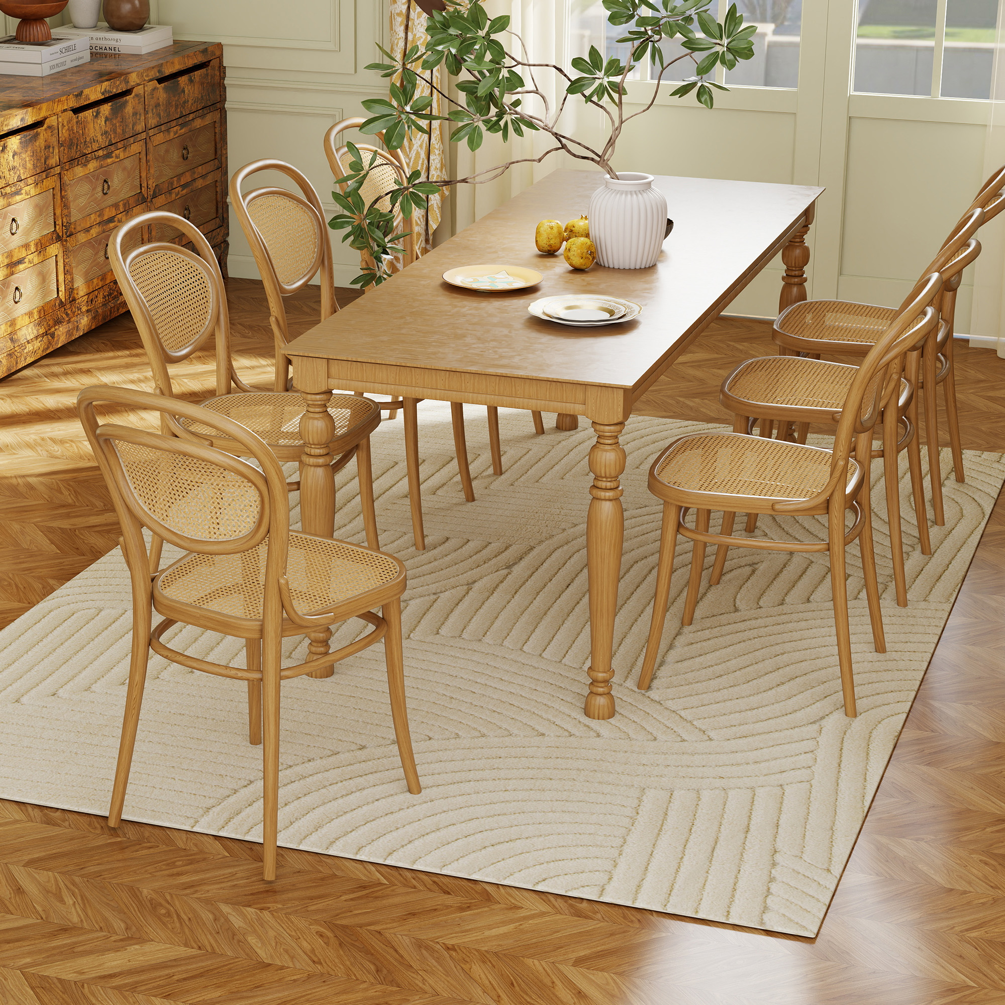 Maschinengewebter Teppich, 15 mm hoch, vielseitig einsetzbar, rutschfest, Cremeweiß