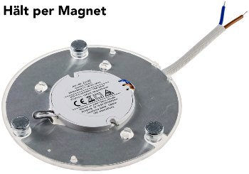 LED Umrüstmodul "UM12ww" für Leuchten, Ø125mm, 12W, 1200lm, 3000K, Magnethalter