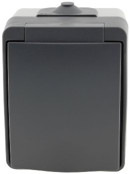 NUQUI Feuchtraum Steckdose, IP54, Aufputz, 250V~/ 16A