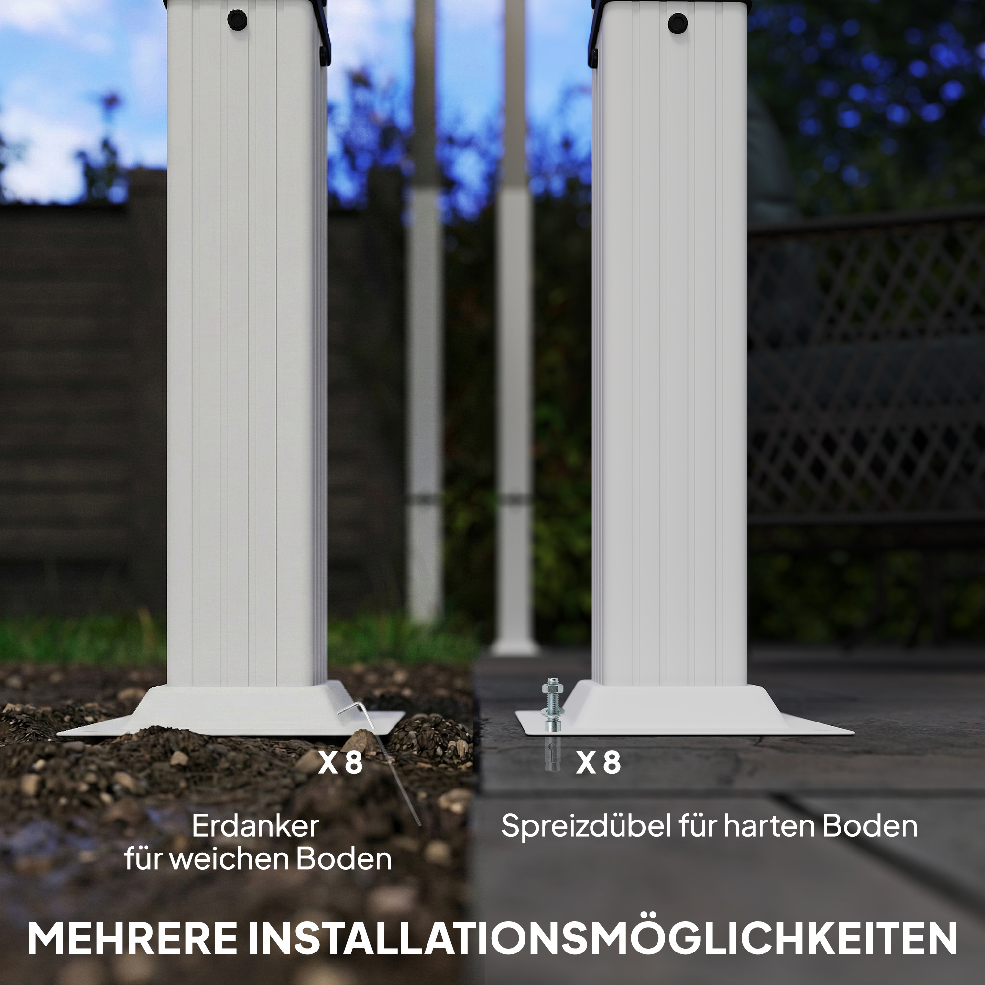 Pergola 3 x 4 m Terrassenüberdachung mit Schiebedach, magnetische Verschlüsse, UV30+ Beige