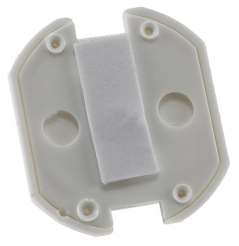 Einsteckschutz für Steckdosen, Weiß, mit Drehmechanik, 5er-Set