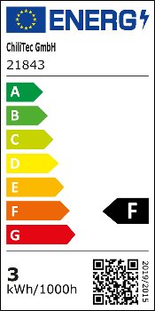 LED-Einbauleuchte "Flat-26" warmweiß, 80x26mm, 3W, 370lm, weißes Gehäuse