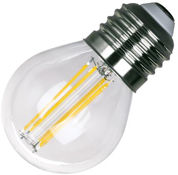 LED Tropfenlampe E27 "Filament T4", 3000k, 524lm, 230V/4W, warmweiß