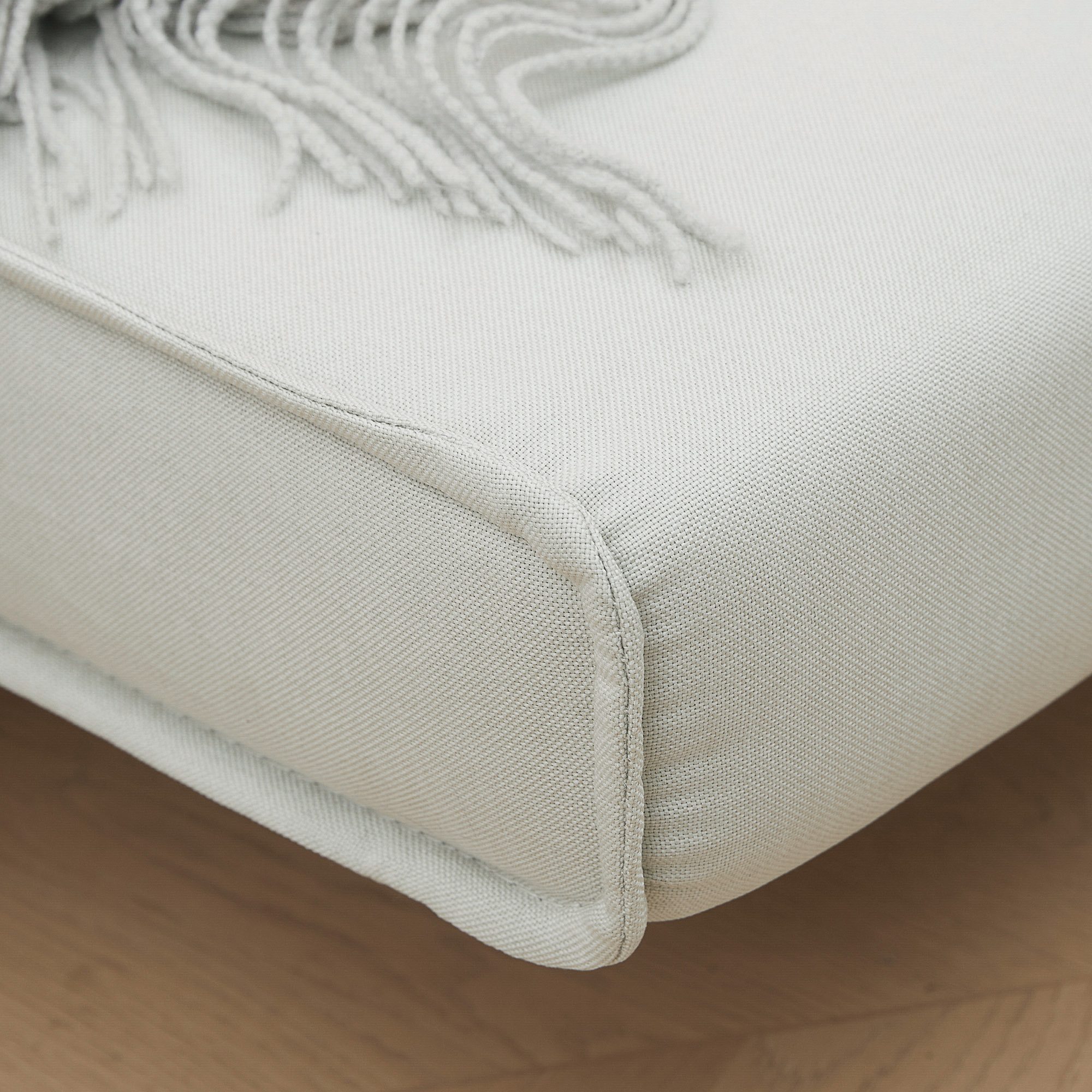 Einzelsofa Schlafsofa Sofabett Klappsofa verstellbar Rückenlehne Liege nordisch skandinavisch 25D Schaumstoff Haus Leinenimitat Tannenholz Cremeweiß 94 x 78 x 80 cm