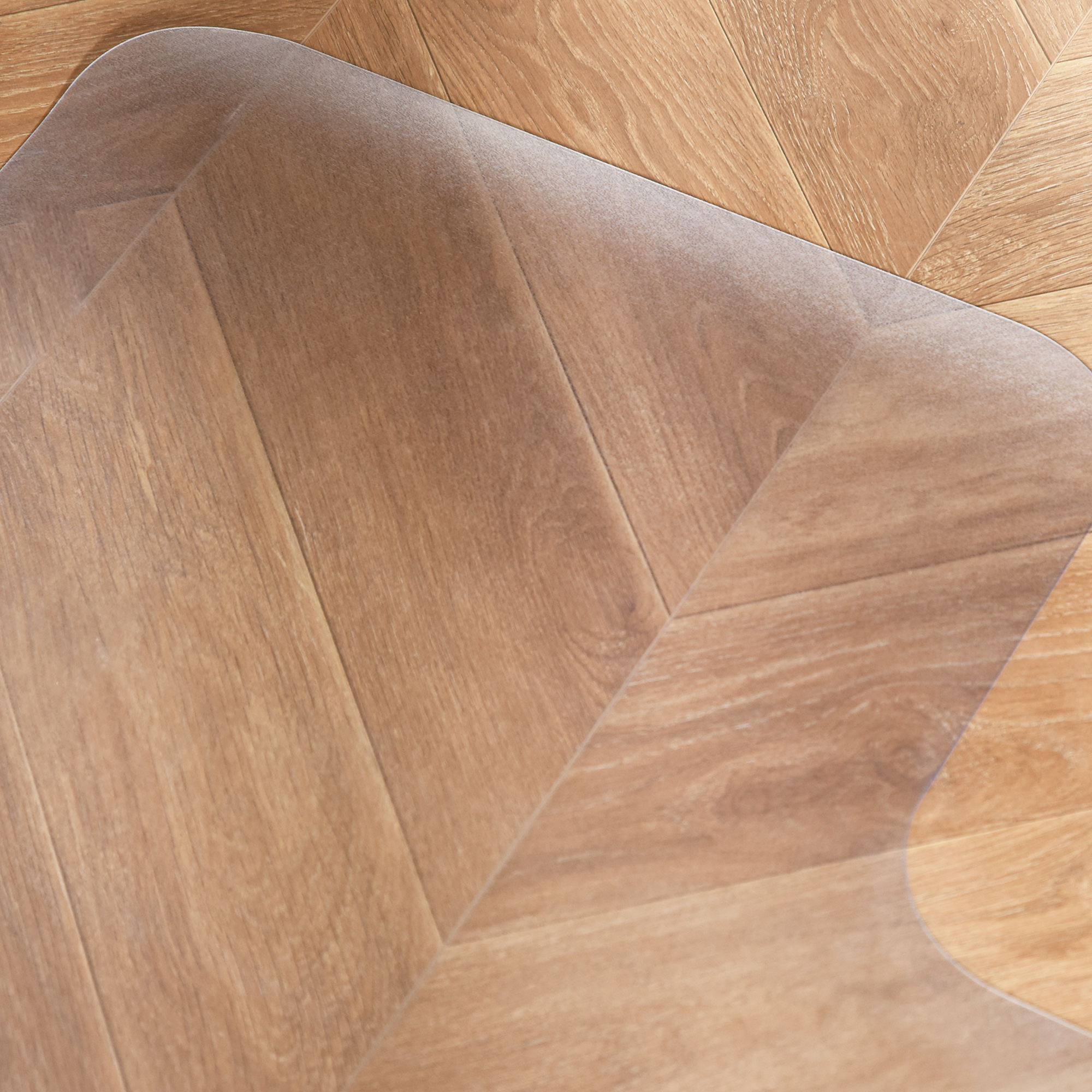 Stuhlunterlage für Hartböden, 90 x 120 cm, rutschfest, transparent Bodenmatten zum Schutz von Holz und Fliesen, für Büro und Zuhause