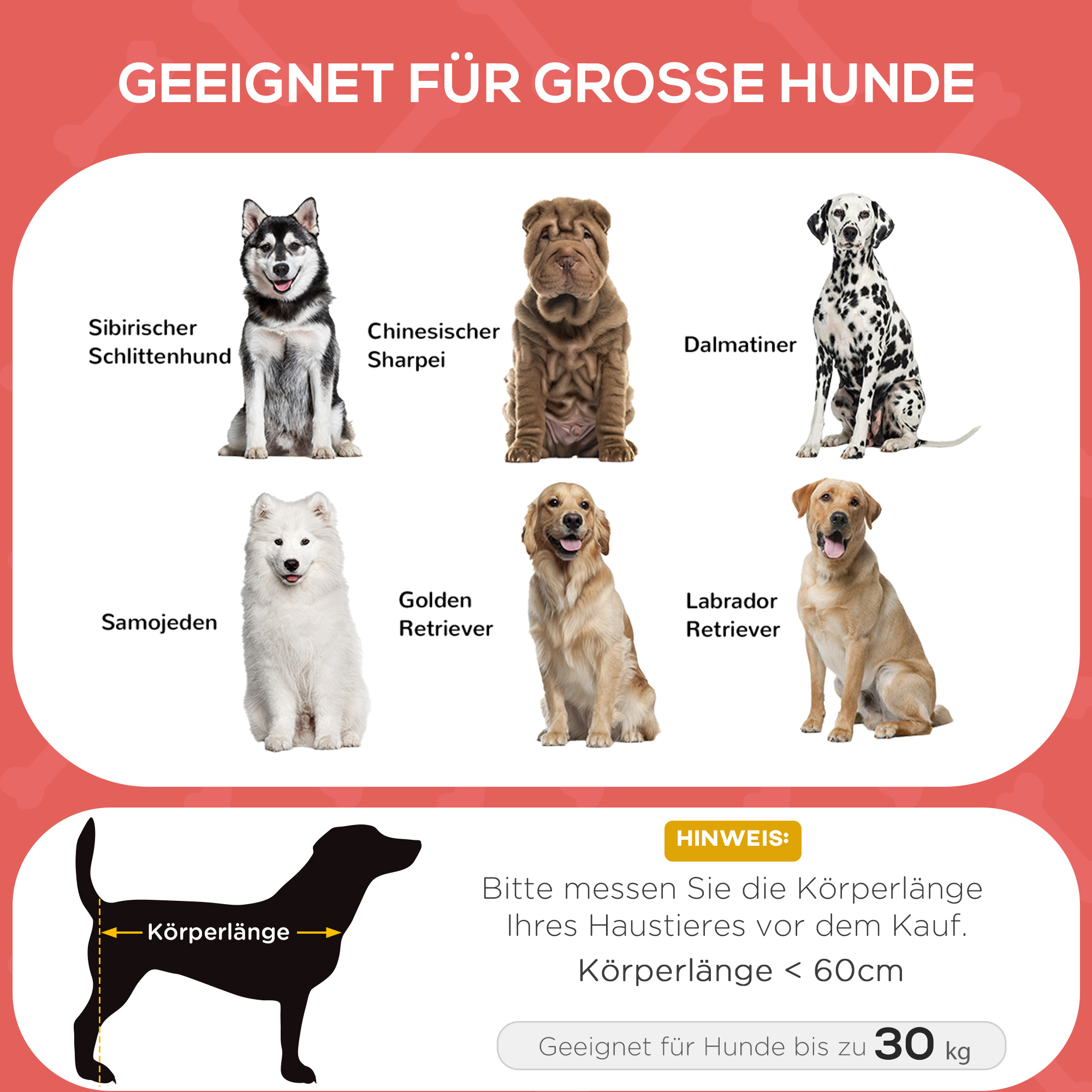 Hundebett, Hundeliege, robust, erhöht & wetterfest, bis 50 kg, 92x76x18cm, Rot