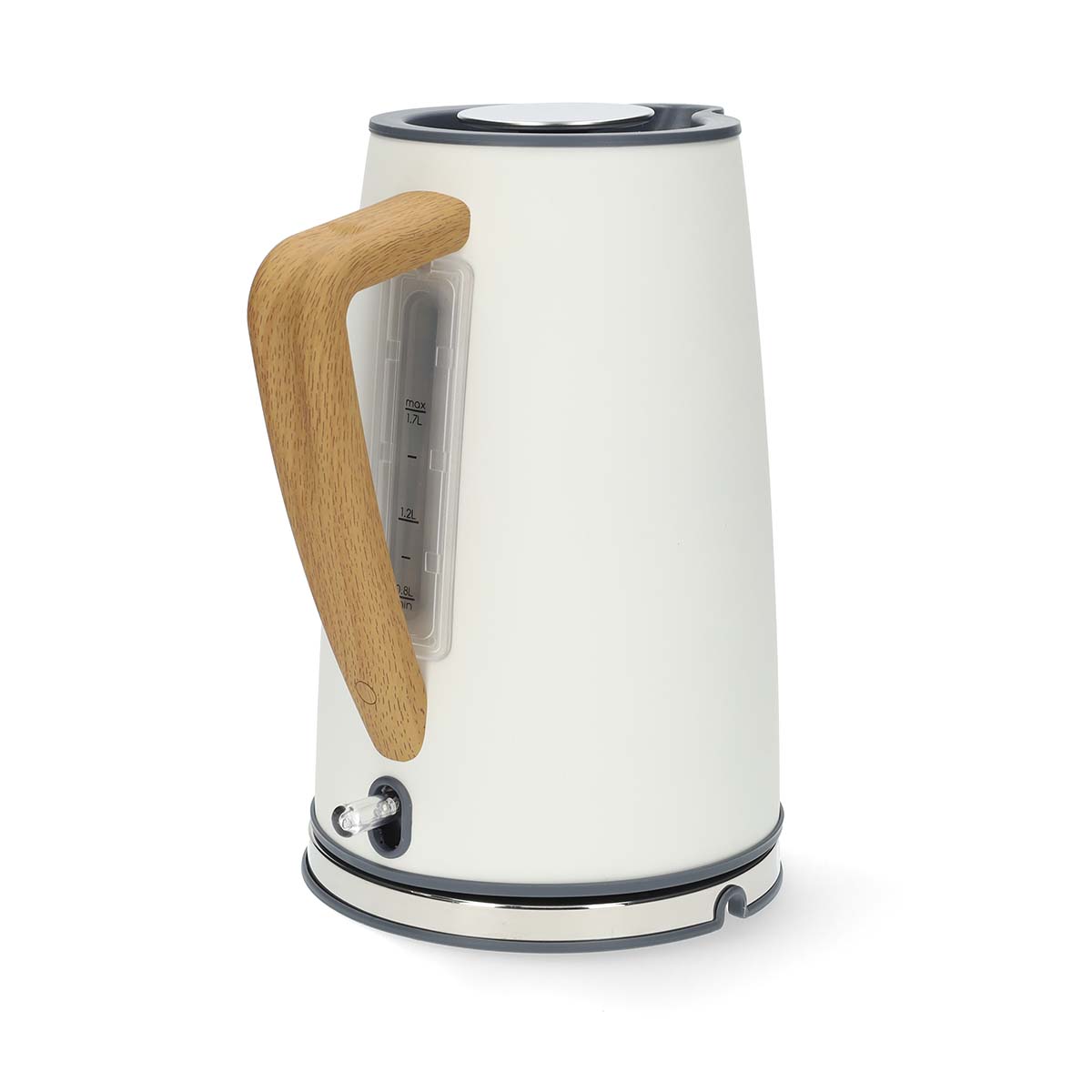 Wasserkocher | 1.7 l | Soft-Touch | Weiss | Um 360 Grad drehbar | Verdecktes Heizelement | Strix Controller | Boil-dry protection