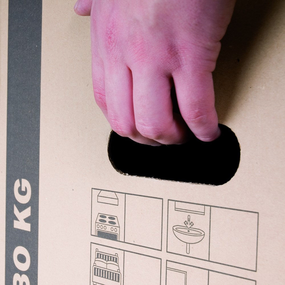 Cargobox PLUS mit Schmetterlingsboden, 660x350x360mm, braun, 2-wellig, VPE10