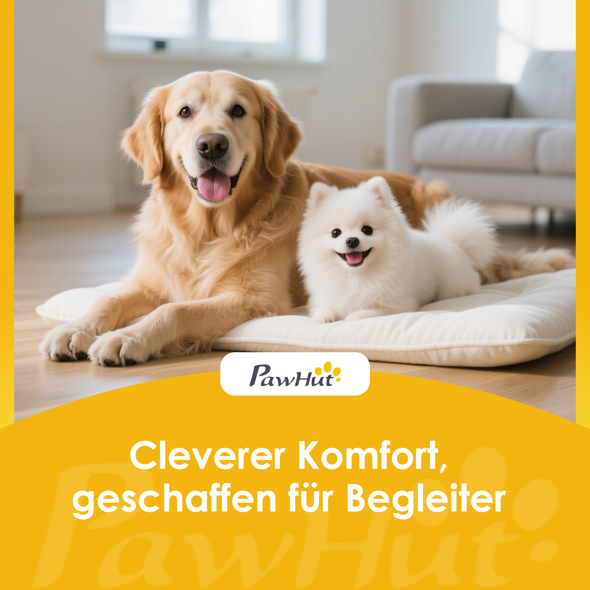 Hundetreppe 3 Stufen 36,5 cm Hoch Haustiertreppe für Kleine Hunde klappbar für Bett, Sofa, Couch Auto Cremeweiß
