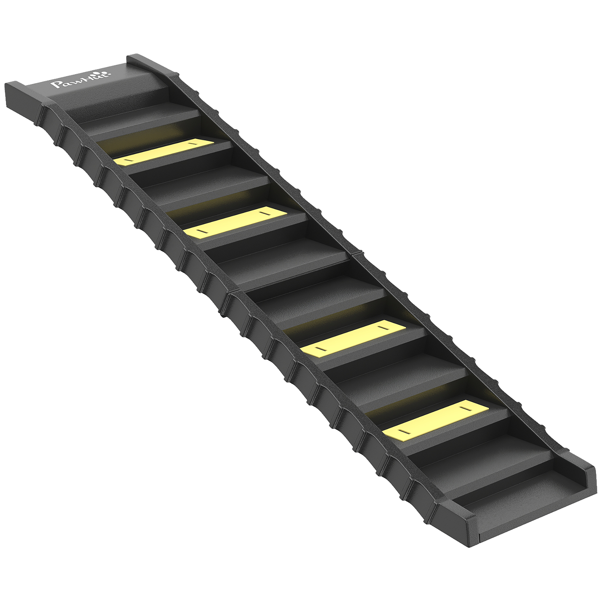 Hunderampe klappbar Hundetreppe Auto & SUV rutschfest Hundeautorampe für Große & Kleine Tiere bis 68 kg 154x40cm Schwarz