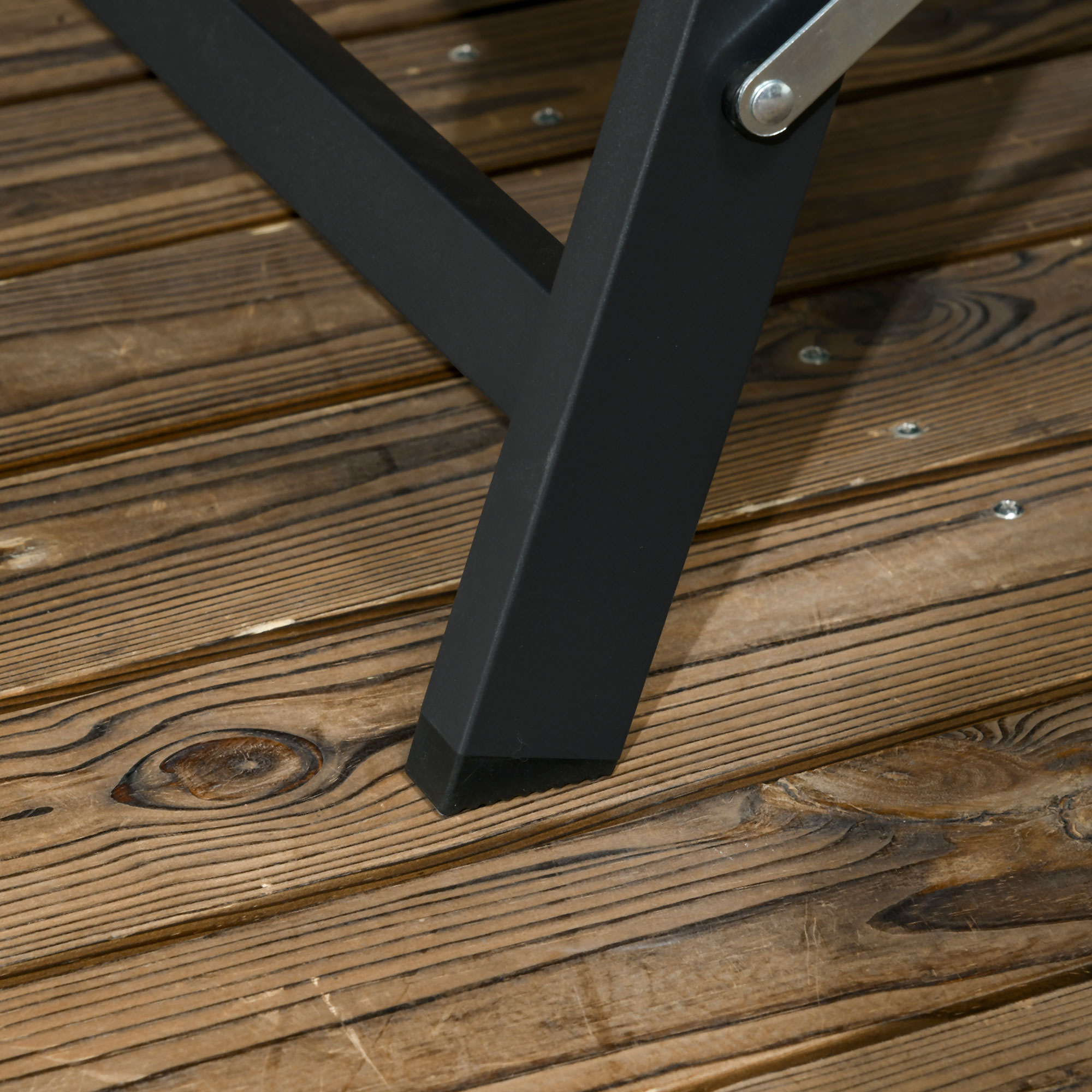 Sonnenliege, 5-stufig verstellbare Rücklehne, atmungsaktiver Stoff, Aluminiumrahmen, blau, 195 x 66 x 34 cm