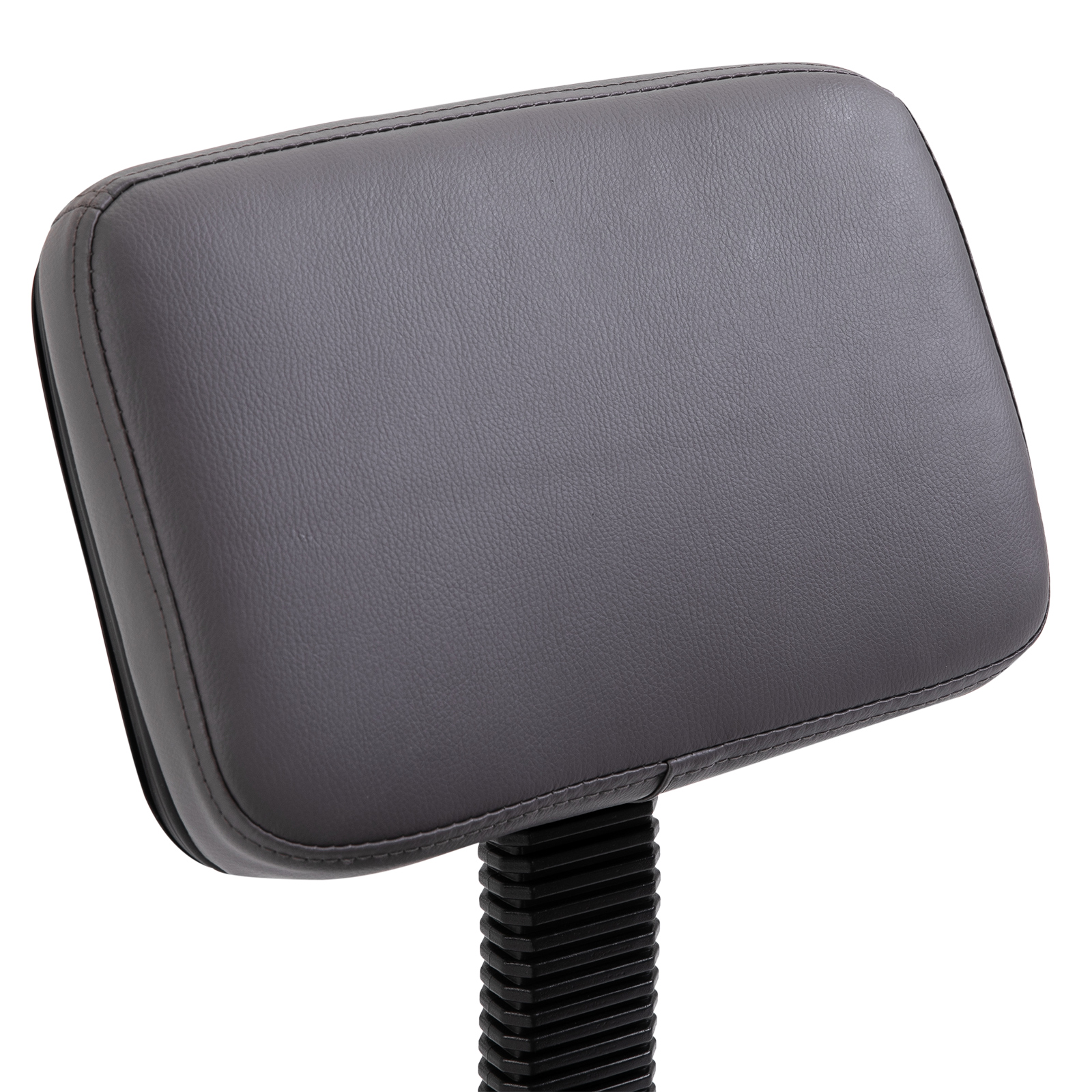 Salonhocker, höhenverstellbar, ergonomisch, 360° drehbar, 5 Rollen, synthetischer Bezug, Grau