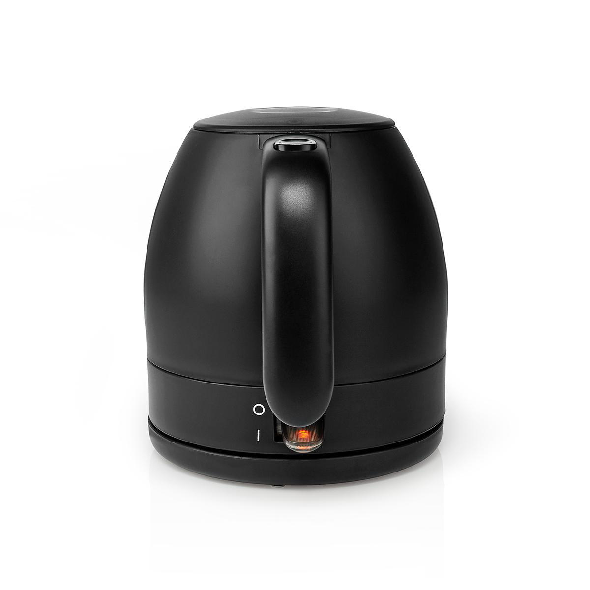 Wasserkocher | 1.0 l | Plastik | schwarz | Um 360 Grad drehbar | Verdecktes Heizelement | Strix Controller | Boil-dry protection