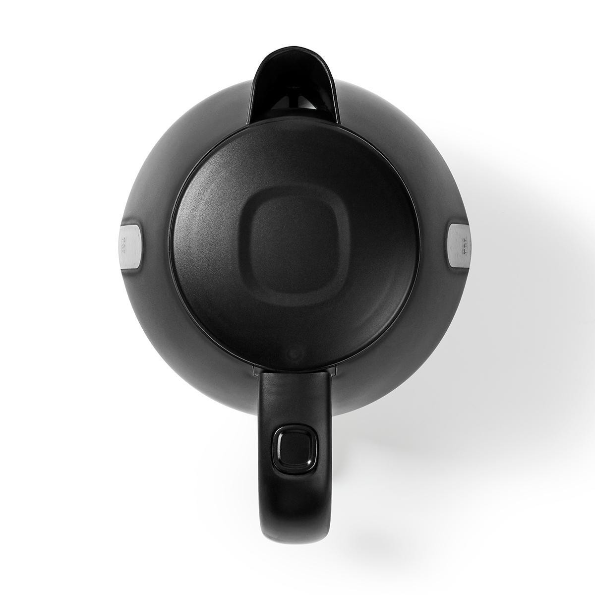 Wasserkocher | 1.0 l | Plastik | schwarz | Um 360 Grad drehbar | Verdecktes Heizelement | Strix Controller | Boil-dry protection