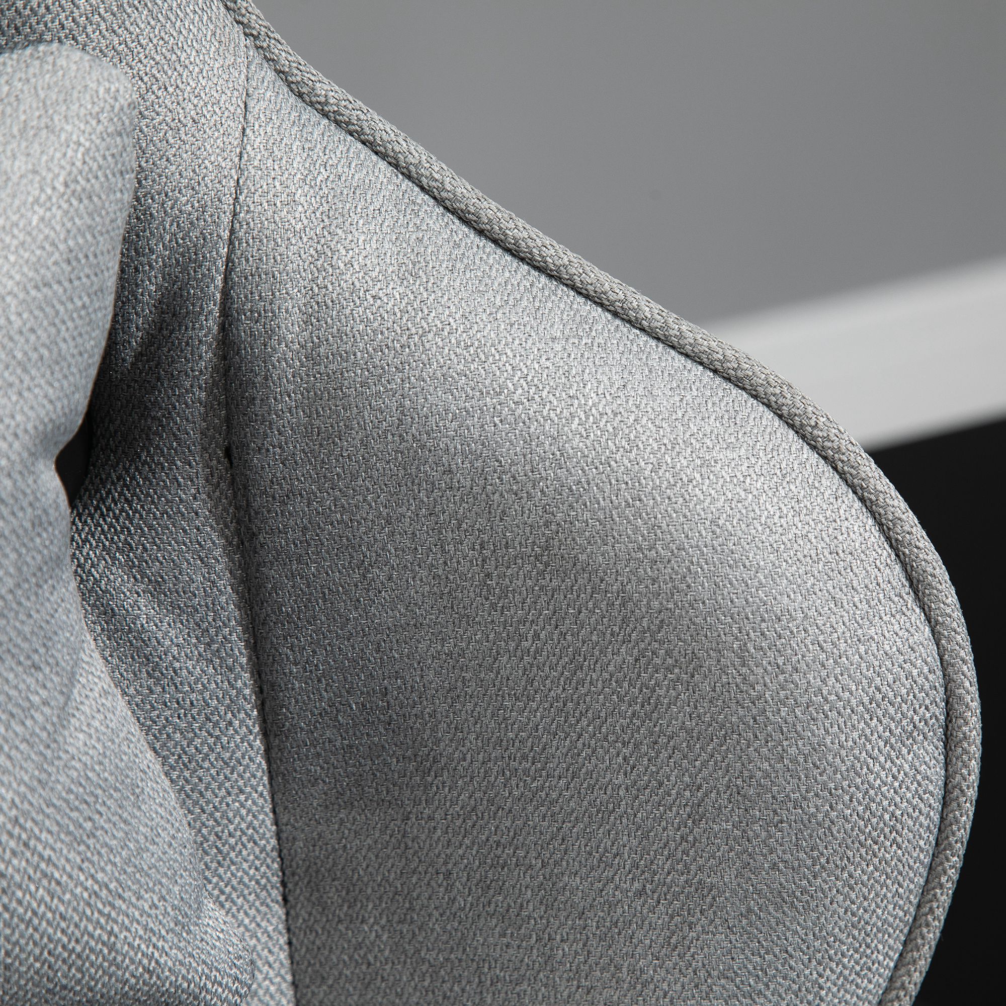 Bürostuhl Computerstuhl Drehstuhl mit abnehmbarem Kopf- und Lendenkissen Wippenfunktion ergonomischer Schreibtischstuhl drehbar höhenverstellbar mit Fußstütze PP Grau 73x57x127-135 cm