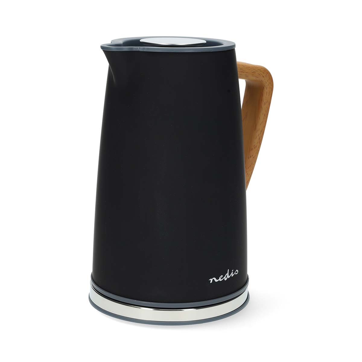 Wasserkocher | 1.7 l | Soft-Touch | schwarz | Um 360 Grad drehbar | Verdecktes Heizelement | Strix Controller | Boil-dry protection