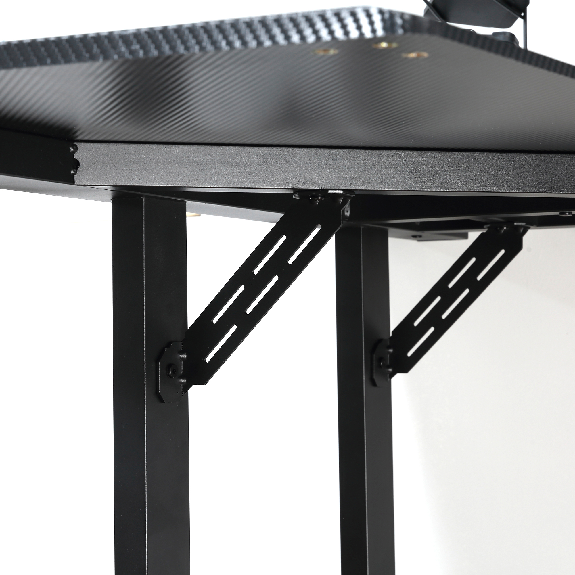 Gaming Tisch Schreibtisch L-förmige mit Kopfhörerhaken Getränkehalterung Computertisch MDF Metall Schwarz+Rot 168 x 109 x 78 cm